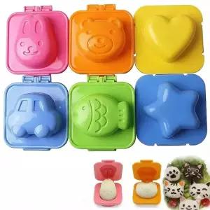자동차등 6종 주먹밥틀 겸 계란틀 몰드성형 세트 도시락꾸미기 Q523