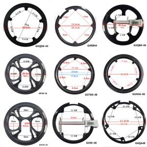 MTB 도로 자전거 스프로킷 보호 크랭크 셋 가드 체인 휠 링 커버 32 42 44 46 48 50 52T