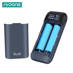 18650 배터리 충전기 케이스 DIY 전원 은행 상자 QC3.0 PD 18W 고속 217000 20700 리튬 박스