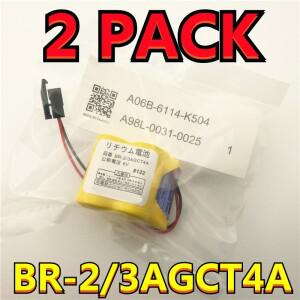 블랙 벨트 후크 플매트 카펫 러그가 포함된  새 BR-2/3AGCT4A 6V PLC 배터리 2팩