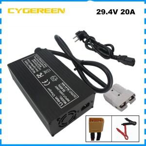 리튬 이온 7S 배터리 고속 충전기 24 V RV 골프 카트 에너지 저장 SB50 XT90 구리 코 29.4V 20A