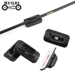 MUQZI 4PCS MTB 시프터 브레이크 케이블 변속기 가이드 라인 하우징 클립 자전거 튜브베이스