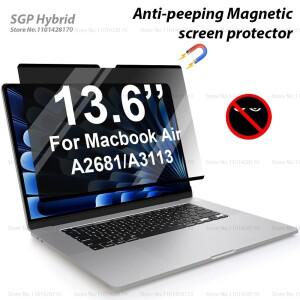 Macbook Air 13  M3 A2681/A3113 13.6 인치 화면 보호기 Anti-Spy/Peep/Glare Film 용 노트북 자기 개인 정