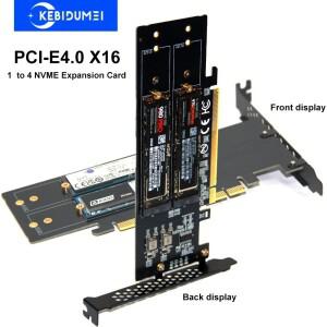PCle4.0 X16 - 4xNVME M.2 확장 카드 SSD GEN4 PC 메인보드 X4 X8 (2230 2242 2260 호환)