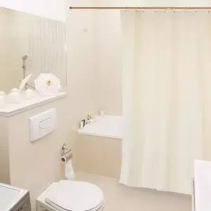 [셀러에이드]반투명 샤워커튼 욕실 방수 욕조 커텐 중형 아이보리