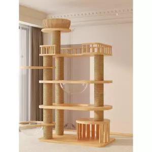 원목 캣타워 고양이 캣폴 DIY 반려묘 B형 네모 놀이터 타워