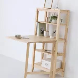 (다올)원목 접이식식탁 렌지대 수납 선반장 주방 공간활용