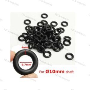 타이어 체인저 페달 부품 고무 9.7x4mm 공기 제어 밸브 씰링 O-링 액세서리 60 개