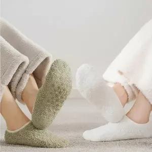 남녀공용 겨울 방한 보온 발목 덧신 미끄럼방지 기모 털 단목 버선 두꺼운 양말 페이크삭스