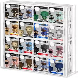 펀코 비티 팝과 호환되는 아크릴 디스플레이 프로텍터 케이스 투명 피규어 컬렉션 스탠드 컬렉션용 4단