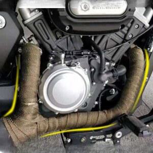 오토바이 배기관 머플러 테이프 블랙 마후라 바이크 길이5m 폭5cmx두께2mm 방열 파이프