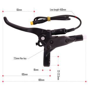 다양한 미네랄 오일 시스템과 호환되는  유압 브레이크 레버를 위해 효율적으로 설계되어  을 제공