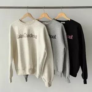 [다잇템] 여성 크로쉐 FW 박시핏 벌룬 보온 일상 시보리 맨투맨_24047317_588872