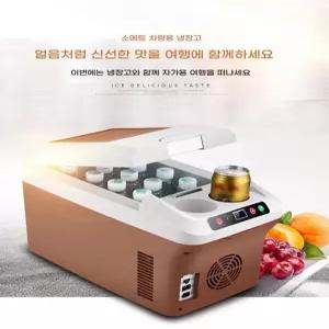 차량용 냉장고 휴대용 차량용냉온장고 캠핑 트럭 듀얼코어 냉온 겸용 승용