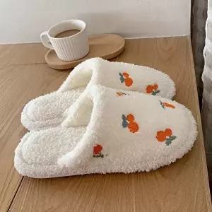 [엄지척]사무실 슬리퍼 겨울 화이트 클래식 거실 실내 집