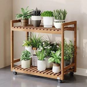 이동식 화분 선반 철제 다육 화분대 식물 3단 원목 다이