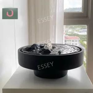 실내 소품 인테리어 장식 화이트 분수대 가정용 식당 폭포 미니 사무실