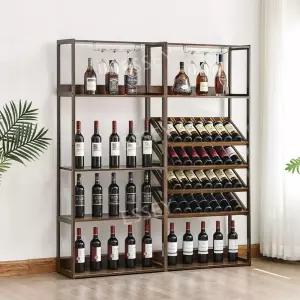 술 보관함 거실 나무색 장식장 주류 와인 인테리어