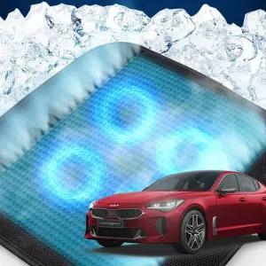 스팅어 호환 차량용 쿨링시트 메쉬 4팬용방석 사무실 여름방석 자동차 의자 아이스 휴대용 용통풍 용자동차