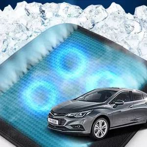 크루즈 호환 차량용 쿨링시트 메쉬 4팬용방석 사무실 여름방석 자동차 의자 아이스 휴대용 용통풍 용자동차