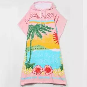 록시성인 여성 코튼 캥거루포켓 후디 판초 타올 RF23TW011MGZ