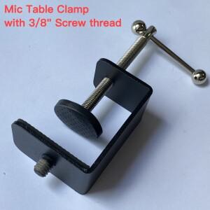 3/8 나사산 마이크 테이블 클램프 스탠드 또는 구즈넥 액세서리 오디오 스테이지 DJ 용 데스크 장착