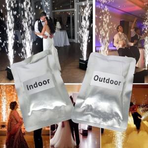 Ti 파우더 100 그램/가방 콜드 스파크 기계 무대 효과 분수 실내 실외 스파클러 소모품 웨딩 파티 크리스마