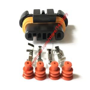 1세트 12186568 GM LS 시리즈 발전기 커넥터 4 핀 여성 델파이 자동차 Hummer H2 용 6.2L 산소 센서 O2