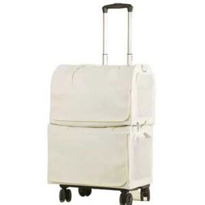 고양이 2단 산책가방 분리형 20 강아지 포대기 미색 휴대용 외출 62CM 이동형