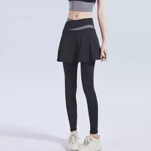 여자 절개 라인 포인트 헬스 요가 런닝 스커트 레깅스7부 팬츠 여름 바지 반바지 기모치마 운동 속바지 요