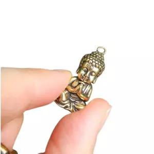 청동 불교 용품 석가모니 부처님 팬던트 미니 불상 풍 인테리어 염주 탄신일 소품 어처 골동품