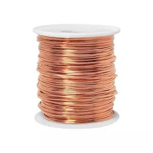 99.9 사연 구리선 18 게이지1mm 213FT64.92m 전기 문화 원예 보석 제작 DIY 식물을 위한 연 공예선