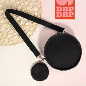 원형 통스타일 여학생 캔버스 크로스백 캐주얼보조가방 출근길패션 여름휴가 쇼퍼백