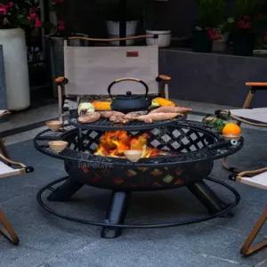 야외 난로 화목 숯불 캠핑용 스톤화로 불멍