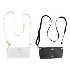 호환 휴대용 어깨 끈이 달린 PU 가죽 컵 슬리브  일상용 음료