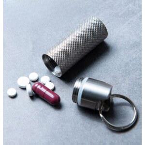 휴대용 티타늄 미니 약통 약병 구급 방수 소형 밀폐 1단 방습