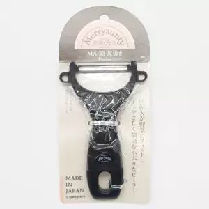 일본산 일자형 안전 감자칼 블랙