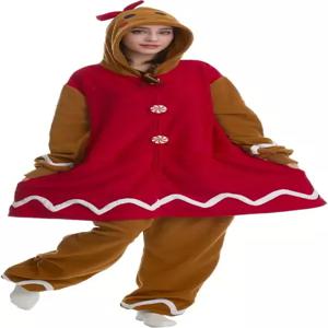 수포돈 원피스 크리스마스 코스튬 남녀 공용 코스프레 플러시 파자마 할로윈 귀여운 점프수트 여성 남성용