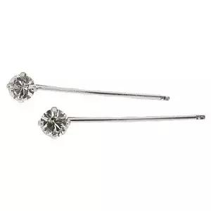 L. 에릭슨 리틀 젬 바비 핀 페어 크리스탈 /실버