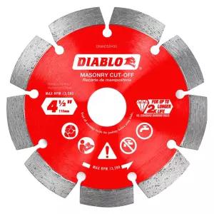 디아블로 다이아몬드 콘크리트 벽돌 및 블록용 분할 석조 절단 블레이드 직경 41 /2 커프 2.2mm 최대 RPM