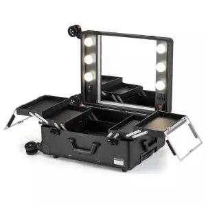 메이크업박스 캐리어 미용 정리함 화장품 네일 조명