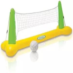 인텍스 플로팅 수영장 장난감 배구 게임 가족 들이 풍선 놀이를 즐깁니다