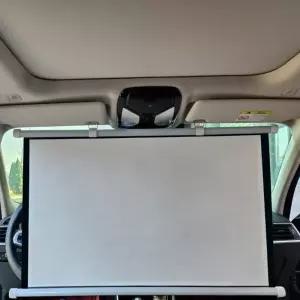 자동차 소형 스크린 빔스크린 차량 차박 캠핑 영화