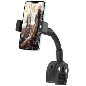 구세넥 리컴벤트 운동용 자전거 휴대폰 거치대, 유모차용 핸들바 휴대폰 거치대, 휠체어, 쇼핑 카트, 스핀 바이크, 휴대폰 폴 클램프 4-7인치 스마트폰용, FALSE 16, 갤럭시 S24에 맞습니다