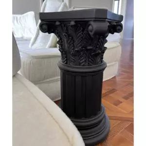 신전 기둥 조각상 호텔 장 그리스 야외 블랙 그리스로마