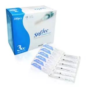 3M 주사기 일회용 멸균 카툰상품 화진 SOFJEC 무침 100개 3CC 24개 3ML