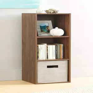 휘트모어 3 큐브 책장 수납 정리함 3단 적층형 MDF 오픈 디스플레이 거실 수납장 침실 가정 사무실