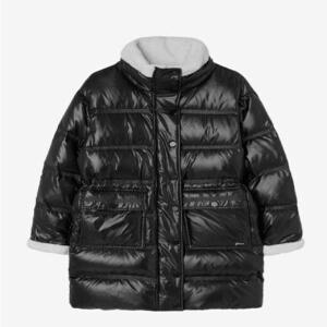 게스 진 [Featherlight] 여성 무스탕 디테일 글램 롱다운 YP4W5873