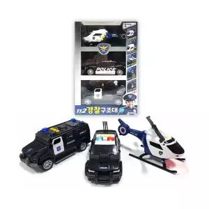 112 경찰 구조대 미니카 자동차 경찰차 헬리콥터