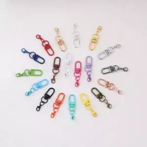 열쇠고리 파츠 컬러 부자재 고리 연결 재료 디고리+랍스터고리 만들기 D고리 키링 DIY D형